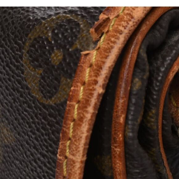 LOUIS VUITTON Monogram Saumur 35 Cross body bag Vintage 1990 Made in France GUC - Picture 9 of 14